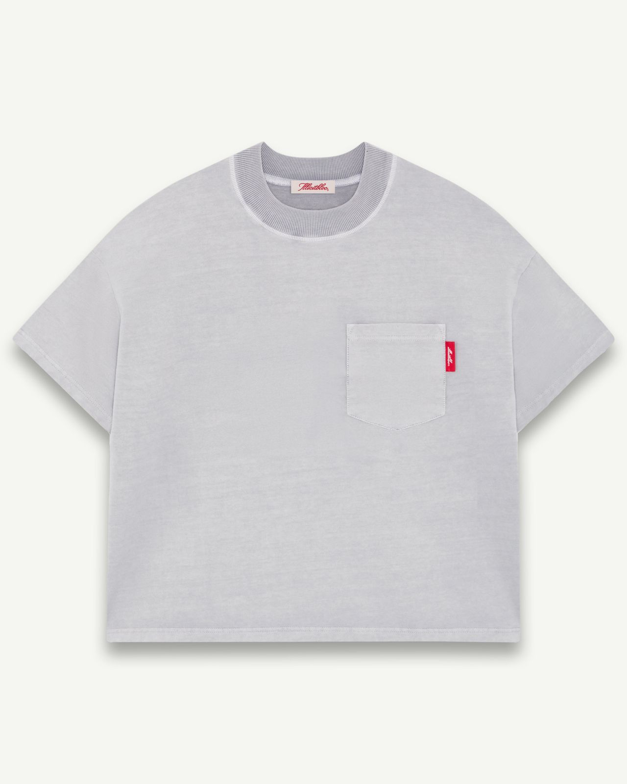 CLASSIC CLOUDWEAVE™ POCKET T-SHIRT - POWDER GREY