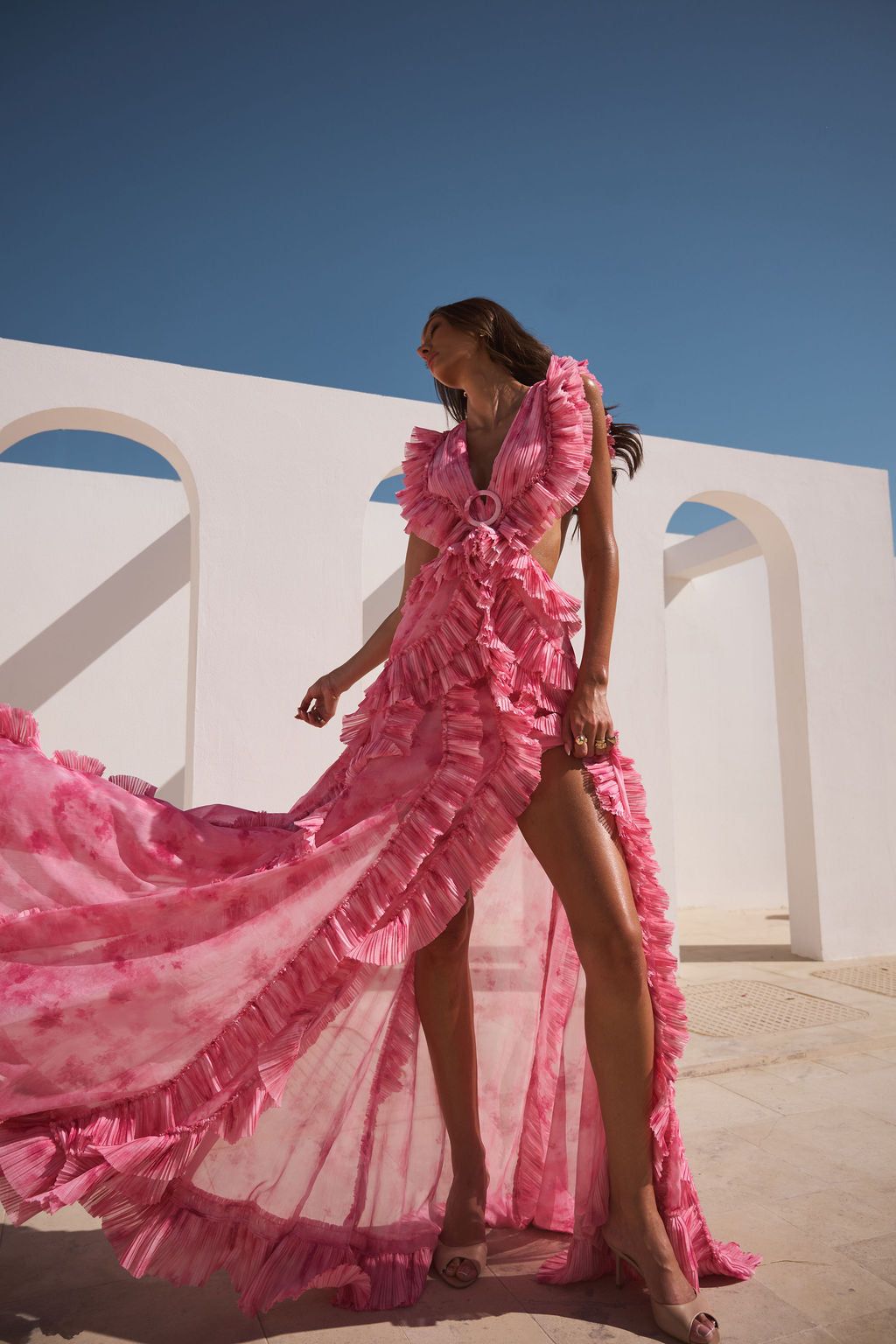 CASSINI ROSE WATER DRESS