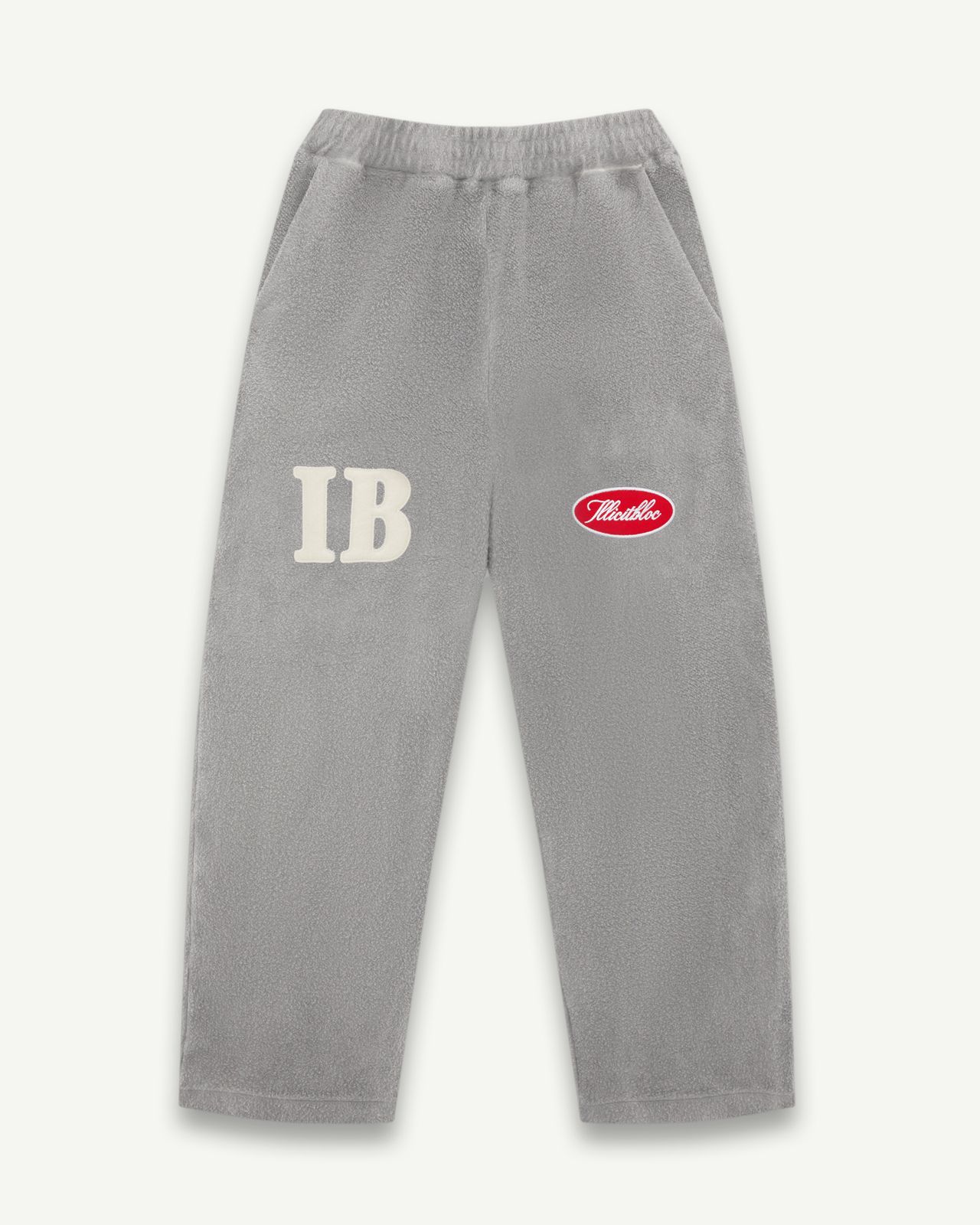 SPELLOUT TEDDYKNIT™ SWEATPANTS - POWDER GREY