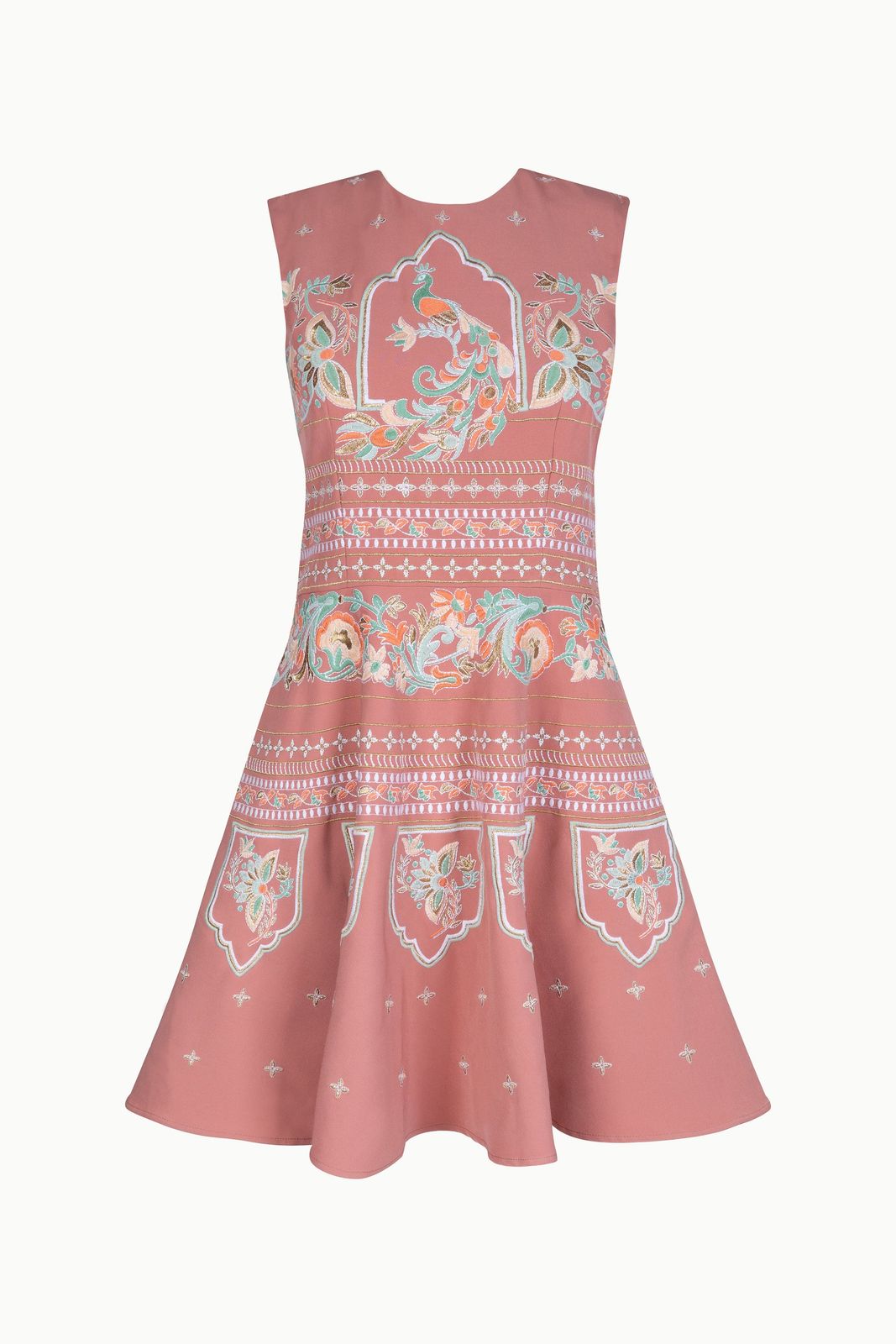 Amara Embroidered Blush Dress