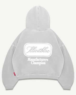 CHAMPION STAMP IRONWEAVE™ HOODIE - POWDER GREY