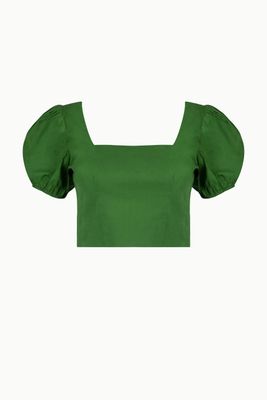 The Organic Cotton Crop Top in Green