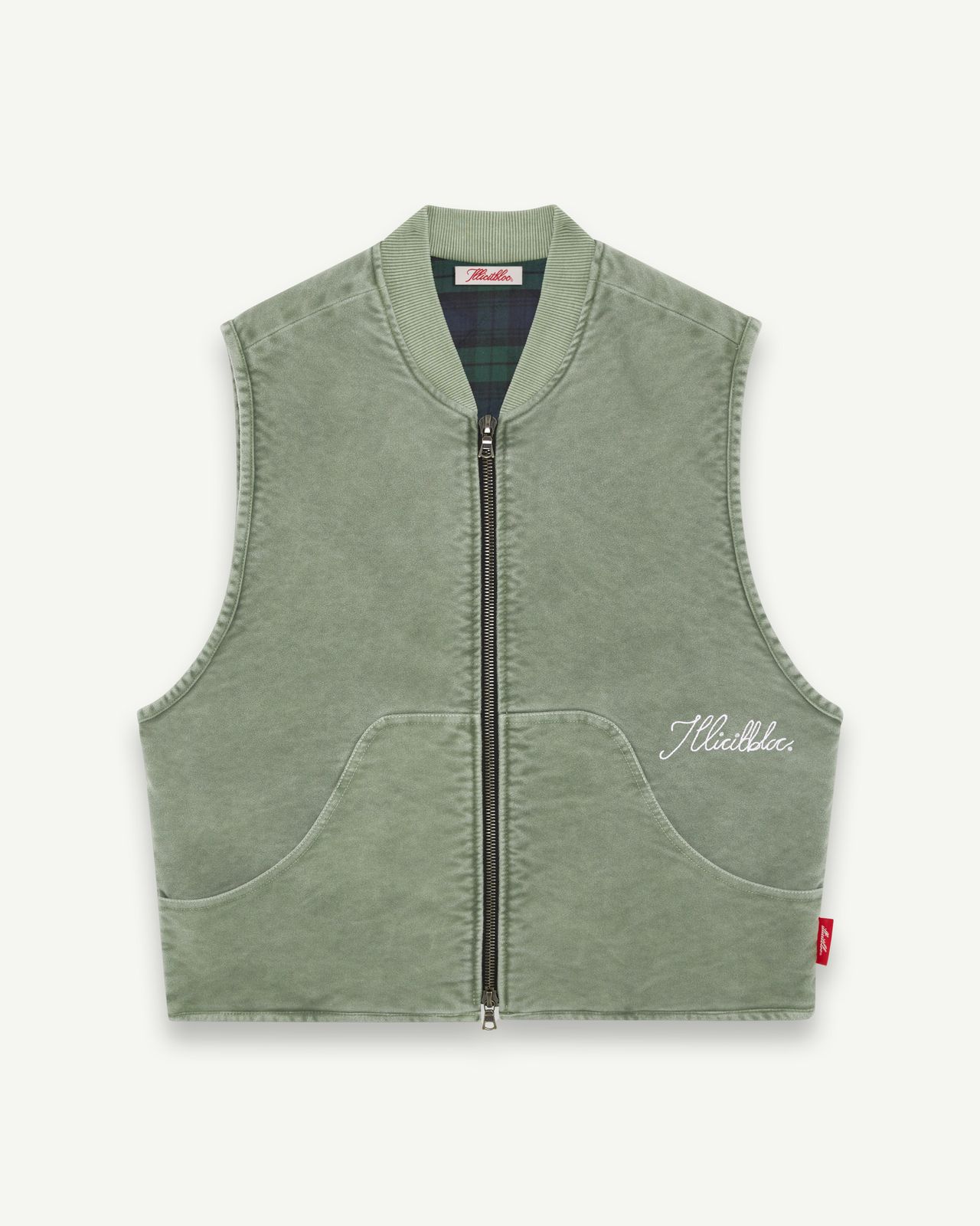 MOLESKIN ANGLER GILET - MOSS GRAY